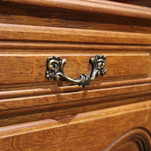 Load image into Gallery viewer, x Sold Pair of Vintage French Oak Bedside Cabinets, or Lamp Side Tables. B11512