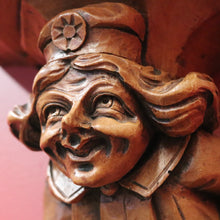 Load image into Gallery viewer, x SOLD Antique Wall Sconces, Statue Holders, French 'Sitting Jesters' Wall Brackets or Sconces. B11299