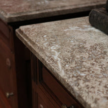 Load image into Gallery viewer, x SOLD Antique French Bedside Tables, Marble Top Lamp Tables or Side Tables or Cupboard. B11495