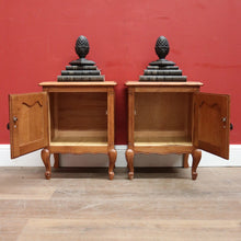 Load image into Gallery viewer, x SOLD Pair of Vintage French Lamp Cabinets, or Bedside Cabinets, or Hall Cupboards. B11790