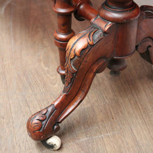 Load image into Gallery viewer, x SOLD Antique English Burr Walnut Drop Leaf Table, Wine, Side, Sutherland Table. B11810