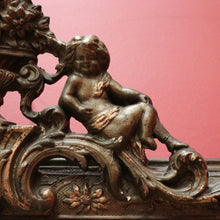 Load image into Gallery viewer, x SOLD Antique French Gilt Wall Mirror with Flowers, Foliage, and Cherubs/Putti Decorations. B11683