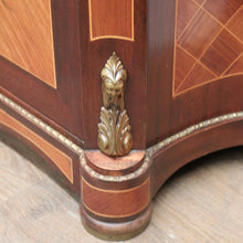 Load image into Gallery viewer, x SOLD French Walnut and Marble Hall Cabinet or Side Cupboard with Marble Top and Felt Lined. B11869