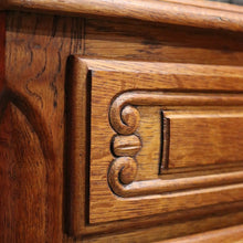 Load image into Gallery viewer, x Sold Pair of Vintage French Oak Bedside Cabinets, or Lamp Side Tables. B11512