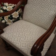 Load image into Gallery viewer, x SOLD Antique French Armchair, French Gothic Oak and Fabric Armchair, Bedroom or Hall Chair. B10511