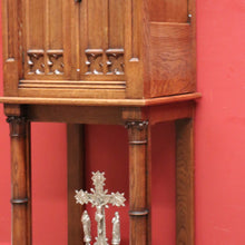 Load image into Gallery viewer, x SOLD Antique French Oak Sacrament Cabinet, Wine or Alcohol Cupboard, or Hall Cabinet. B11828