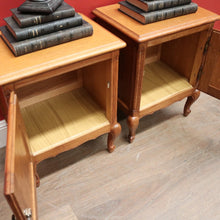 Load image into Gallery viewer, x SOLD Pair of Vintage French Lamp Cabinets, or Bedside Cabinets, or Hall Cupboards. B11790