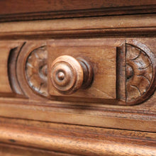 Load image into Gallery viewer, x SOLD Pair of Antique French Walnut and White Marble Bedside Cabinets or Lamp Tables. B 11526