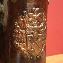 Load image into Gallery viewer, x SOLD Antique French Brass and Copper Umbrella Holder or Stand, also for Walking Sticks or Canes. B11872