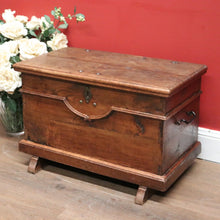 Load image into Gallery viewer, x SOLD Antique French circa 1840 Blanket Box or Coffer, Trunk or Chest with Iron Handles. B11817a