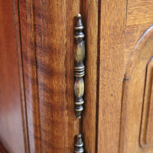 Load image into Gallery viewer, x Sold Pair of Vintage French Oak Bedside Cabinets, or Lamp Side Tables. B11512