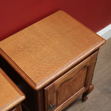 Load image into Gallery viewer, x SOLD Pair of Vintage French Lamp Cabinets, or Bedside Cabinets, or Hall Cupboards. B11790