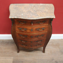 Load image into Gallery viewer, x SOLD Antique French Chest of Drawers, Walnut and Brass Lingerie Cabinet Chest, Hall Cupboard. B11569