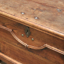 Load image into Gallery viewer, x SOLD Antique French circa 1840 Blanket Box or Coffer, Trunk or Chest with Iron Handles. B11817a