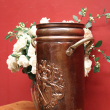 Load image into Gallery viewer, x SOLD Antique French Brass and Copper Umbrella Holder or Stand, also for Walking Sticks or Canes. B11872