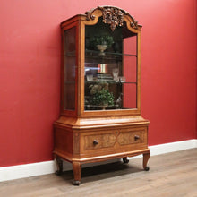 Load image into Gallery viewer, x SOLD Antique French China Cabinet, Display Cupboard or Bookcase, Glass Shelves. B12048