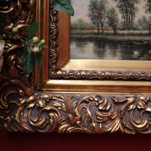 Load image into Gallery viewer, x SOLD Antique Gilt Timber Frame Oil on Canvas, Oil Painting, Country Landscape Scene. B11701