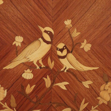 Load image into Gallery viewer, x SOLD French Walnut and Marble Hall Cabinet or Side Cupboard with Marble Top and Felt Lined. B11869