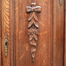 Load image into Gallery viewer, x SOLD Antique French Oak Hall Cabinet with 2 Drawers and Cupboard Storage. B11803