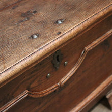Load image into Gallery viewer, x SOLD Antique French circa 1840 Blanket Box or Coffer, Trunk or Chest with Iron Handles. B11817a