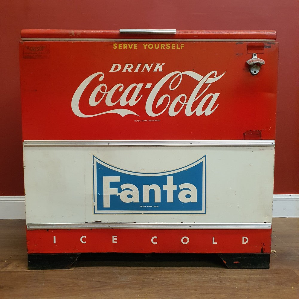 x SOLD Vintage, almost antique 1950s Coco-Cola machine or