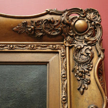 Load image into Gallery viewer, x SOLD Vintage to Antique French Framed Oil on Canvas. Dense Forest Scene and Brook. B11522