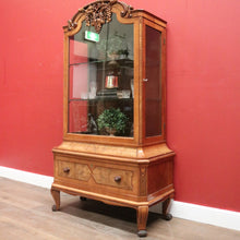 Load image into Gallery viewer, x SOLD Antique French China Cabinet, Display Cupboard or Bookcase, Glass Shelves. B12048
