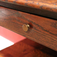 Load image into Gallery viewer, x SOLD Vintage French Oak Two-Drawer, Two-tier Lamp, side tables or Bedside Cabinets. B11717