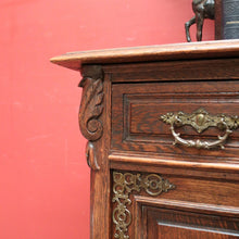 Load image into Gallery viewer, x SOLD Antique French Oak Hall Cabinet with 2 Drawers and Cupboard Storage. B11803