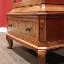 Load image into Gallery viewer, x SOLD Antique French China Cabinet, Display Cupboard or Bookcase, Glass Shelves. B12048