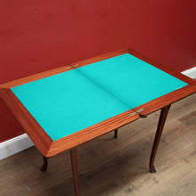 Load image into Gallery viewer, x SOLD Antique French Walnut and Marquetry Top Fold-Over Card Table or Games Table. B11896
