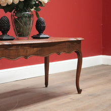 Load image into Gallery viewer, x SOLD Vintage French Coffee Table with Drawer to Each end and Brass Handles. B11703