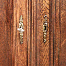 Load image into Gallery viewer, x SOLD Antique French Oak Hall Cabinet with 2 Drawers and Cupboard Storage. B11803