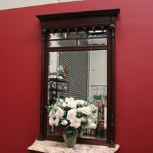 Load image into Gallery viewer, x SOLD Antique French Oak Bevelled Mirror, Hall Mirror, Dressing Mirror or Mantel Mirror. B11514