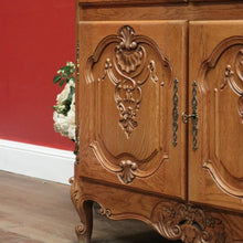Load image into Gallery viewer, x SOLD Vintage French Oak Drinks Cabinet, Hall Cupboard or Linen Press, TV Unit. B11558
