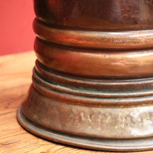 Load image into Gallery viewer, x SOLD Antique French Brass and Copper Umbrella Holder or Stand, also for Walking Sticks or Canes. B11872