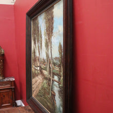 Load image into Gallery viewer, x SOLD Large and well painted Dutch Country Scene Oil on Canvas, Signed to the Bottom Right. B11428