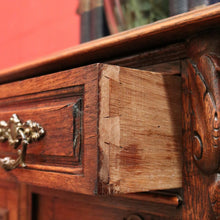 Load image into Gallery viewer, x SOLD Antique French Oak Hall Cabinet with 2 Drawers and Cupboard Storage. B11803