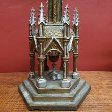 Load image into Gallery viewer, x SOLD Antique Brass Crucifix, Cross, Jesus on the Cross, Home Worship or Devotion. B11590