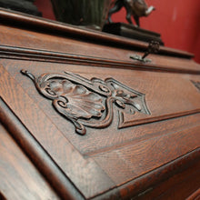 Load image into Gallery viewer, x SOLD Antique French Oak Writing Bureau with Two Drawers Below the Desk. Chest of Drawers. B11464