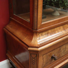 Load image into Gallery viewer, x SOLD Antique French China Cabinet, Display Cupboard or Bookcase, Glass Shelves. B12048
