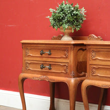 Load image into Gallery viewer, x SOLD A Pair of Vintage Bedside Cabinets or 2 Drawer, 1 Shelf Lamp Side Tables. B11798