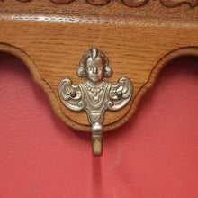 Load image into Gallery viewer, x SOLD Antique French Oak Five (5) Hook Coat Rack, Scarf and Hat Wall Rack. B11395
