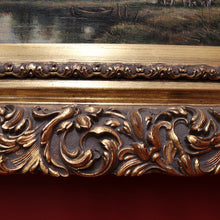 Load image into Gallery viewer, x SOLD Antique Gilt Timber Frame Oil on Canvas, Oil Painting, Country Landscape Scene. B11701