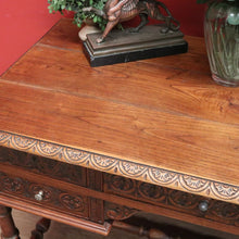 Load image into Gallery viewer, x SOLD Antique French Desk, Five Drawer Office Desk with 2 Keys French Oak, Stretcher Base. B11382