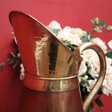 Load image into Gallery viewer, x SOLD Antique French Copper and Brass Water Pitcher, Jug or Umbrella Holder Stand. B11887