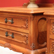 Load image into Gallery viewer, x SOLD A Pair of Vintage Bedside Cabinets or 2 Drawer, 1 Shelf Lamp Side Tables. B11798