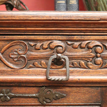 Load image into Gallery viewer, x SOLD Antique Flemish Oak Sideboard, Felt Lined Hall Cupboard, Dining Room Sideboard B11462
