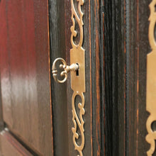 Load image into Gallery viewer, x SOLD Antique French Oak Two-Door Sideboard, Hall Cabinet, French Black. B12053