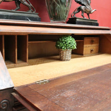 Load image into Gallery viewer, x SOLD Antique French Oak Writing Bureau with Two Drawers Below the Desk. Chest of Drawers. B11464